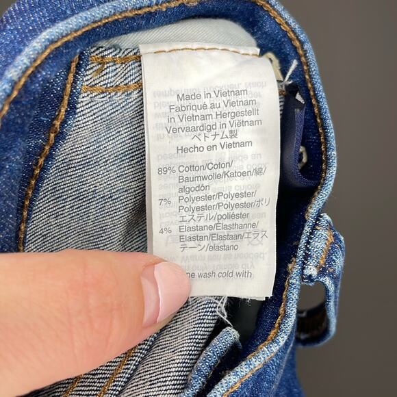 Madewell 9” High Rise Skinny Blue Denim Jeans Pants Women’s Size 31 Raw Hem - Picture 11 of 11